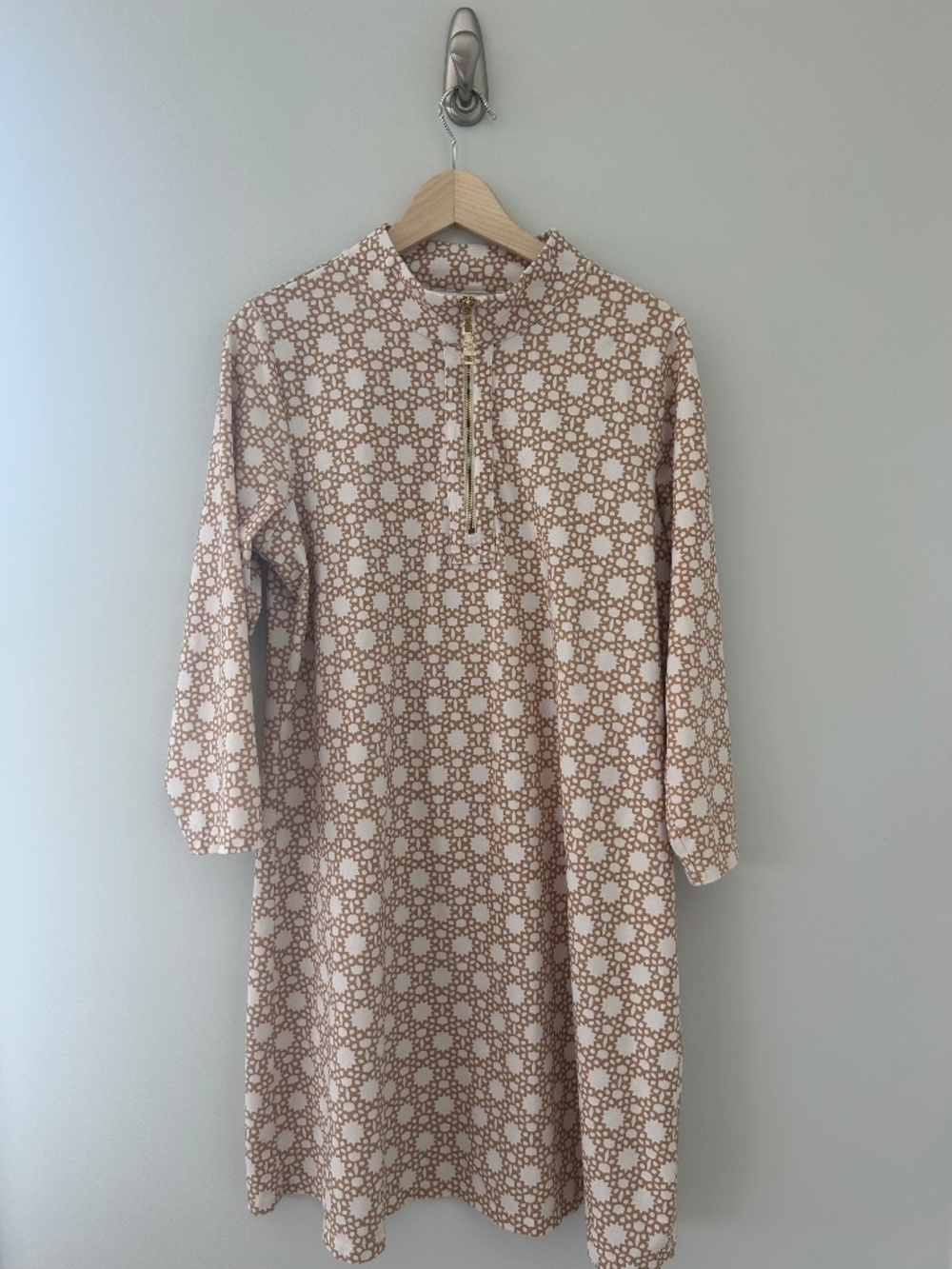NWT Spartina 449 Nora Half Zip Dress in Garden House Sz XL - EUC